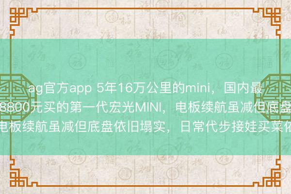 ag官方app 5年16万公里的mini，国内最高里程之一，2020年38800元买的第一代宏光MINI，<a href=