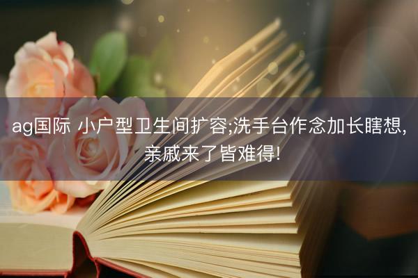 ag国际 小户型卫生间扩容;洗手台作念加长瞎想， 亲戚来了皆难得!