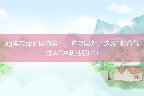 ag官方app 国内第一，进攻国外，这家“救命气龙头”冲刺港股IPO
