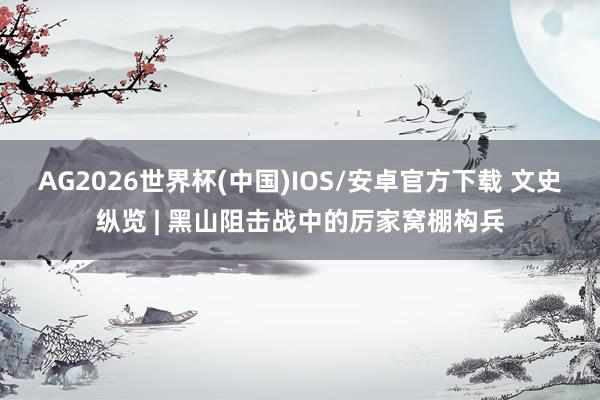 AG2026世界杯(中国)IOS/安卓官方下载 文史纵览 | 黑山阻击战中的厉家窝棚构兵