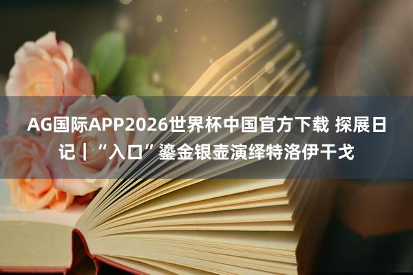 AG国际APP2026世界杯中国官方下载 探展日记｜“入口”鎏金银壶演绎特洛伊干戈