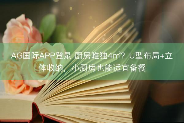 AG国际APP登录 厨房唯独4㎡？U型布局+立体收纳，小厨房也能适宜备餐