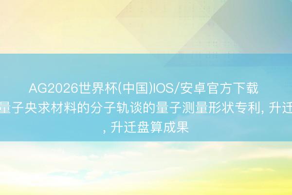 AG2026世界杯(中国)IOS/安卓官方下载 中科弧光量子央求材料的分子轨谈的量子测量形状专利， 升迁盘算成果